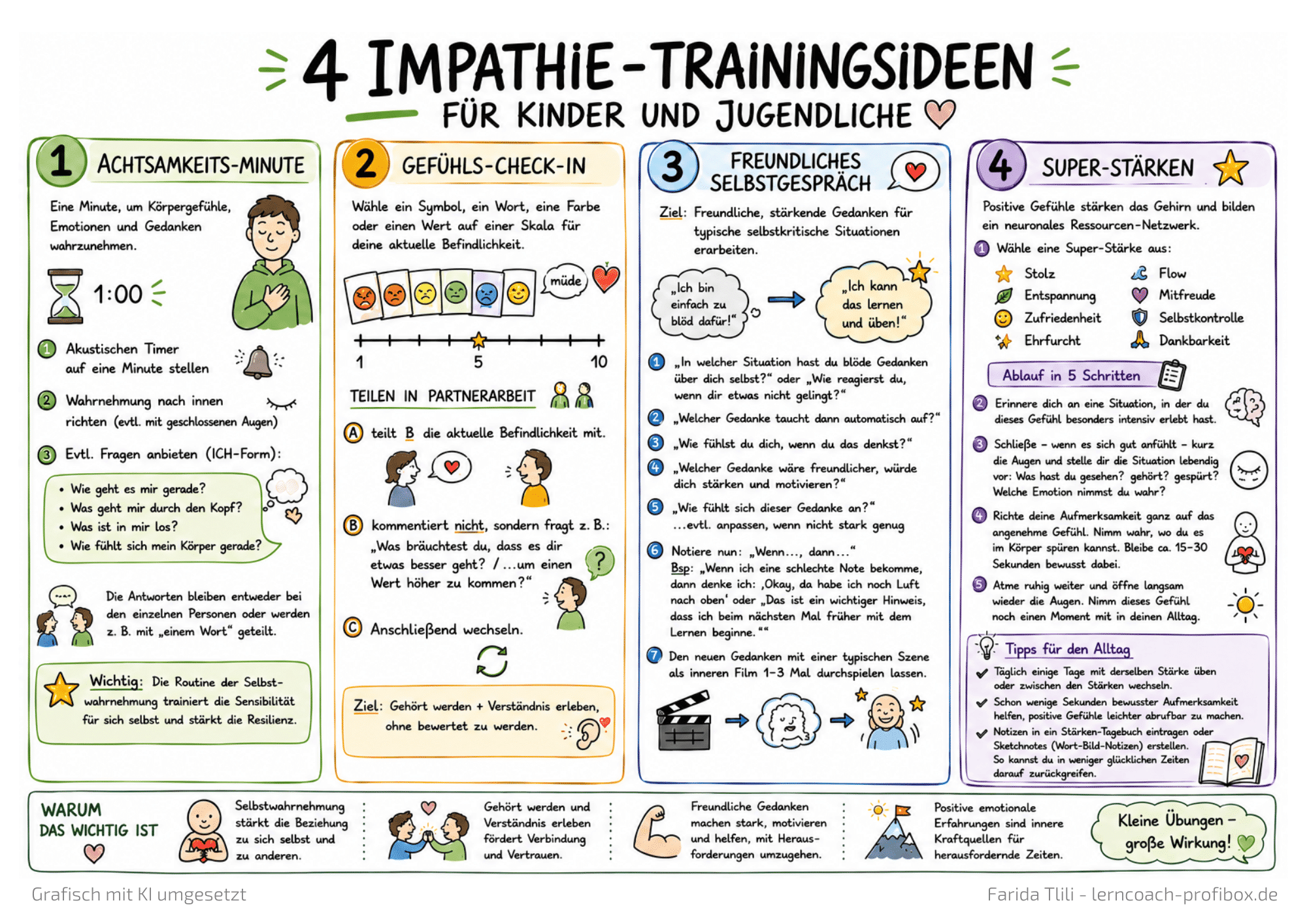 4 Impathie-Trainingsideen für Kinder und Jugendliche 4 Impathie-Trainingsideen für Kinder und Jugendliche